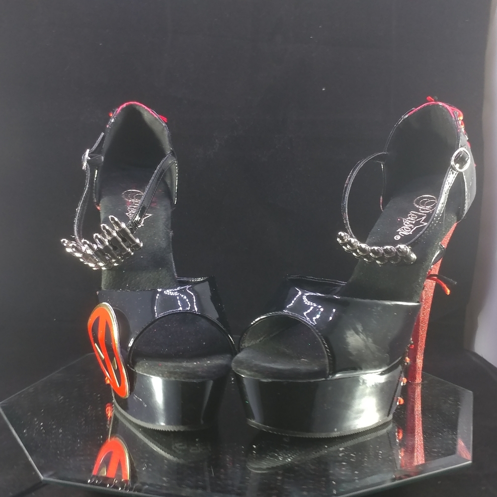 Custom deadpool pleaser high heels
